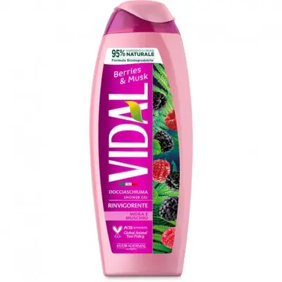 Vidal Shower Gel 250 ml Blackberry & Musk