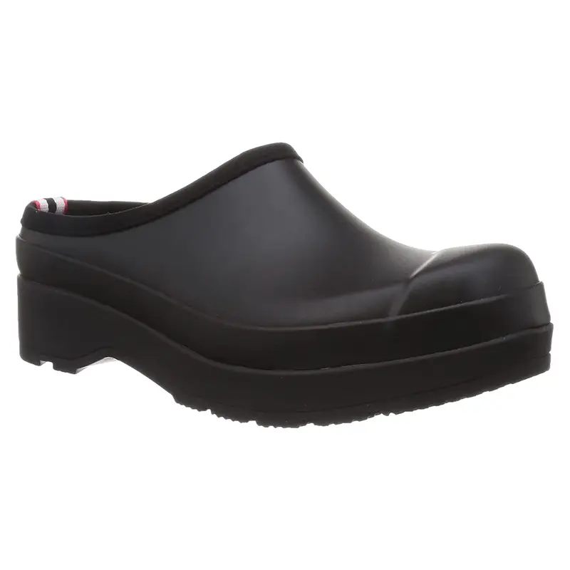 Hunter Original Play Clog Rubber Men's Slip On Shoes - Black - Size:US 9 Men