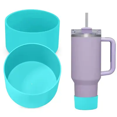 Silicone Bottom for Stanley Cup Boot, 2 Counts Lightweight Silicone Bottom for Stanley Cup Boot Quencher Adventure 40oz & Hyd...