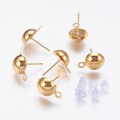 Iron Stud Earring Findings