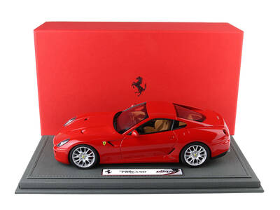 2006 Ferrari 599 GTB Fiorano with Manual Gear Rosso Corsa Race Red with DISPLAY CASE Limited Edition to 126 pieces Worldwide ...