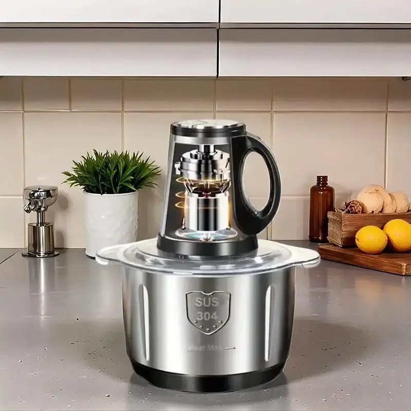 Electric Meat Chopper, Large Capacity Meat Grinder, Efficient Home Kitchen Appliance, Easy To Cook Family Delicacies