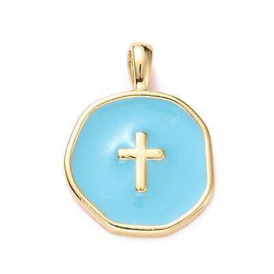 Brass Enamel Pendants