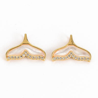 Brass Micro Pave Clear Cubic Zirconia Pendants