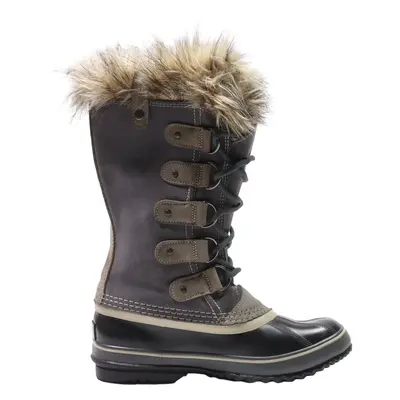 SOREL Snow Boots Grey Synthetic Womens UK 5.5
