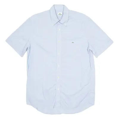 LACOSTE Mens Shirt Blue Gingham Long Sleeve L