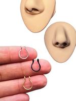 3 Counts Punk Style Clip-on Nose Ring, Nose Hoop, Nose Cuff for Women & Men for Party, Daily Clothing Decor, Trendy All-match...