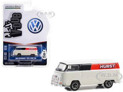 1969 Volkswagen Type 2 Panel Van White with Black and Red Stripes \