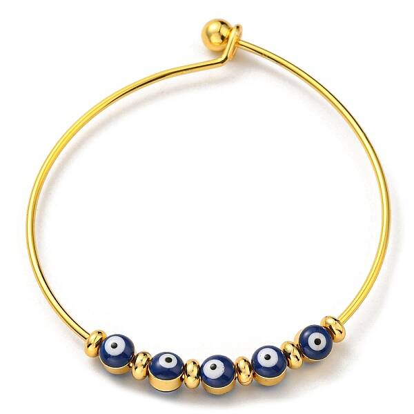Evil Eye Enamel Beaded Bangles