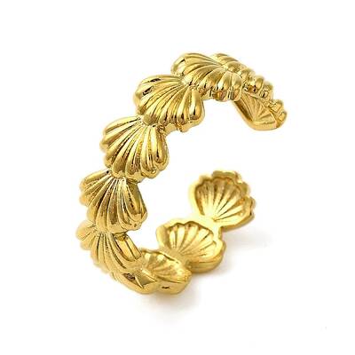 Ocean Beach Series 304 Stainless Steel Cuff Ring