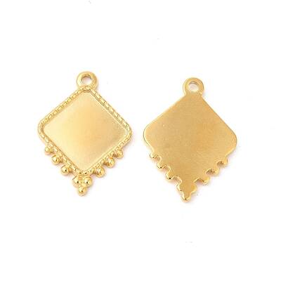 Ion Plating(IP) 304 Stainless Steel Pendant Cabochon Settings