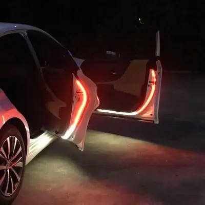 LED Car Door Welcome Light, Waterproof Car Door Safety Light, Soft and Flexible Decorative Light for Vehicles, Cars, SUVs