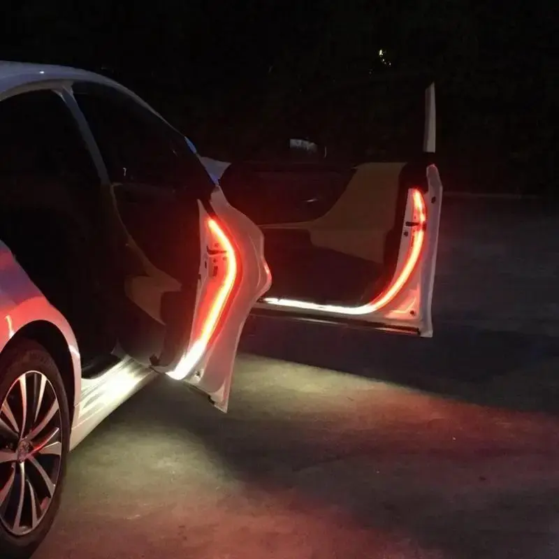 LED Car Door Welcome Light, Waterproof Car Door Safety Light, Soft and Flexible Decorative Light for Vehicles, Cars, SUVs
