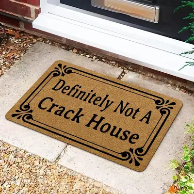 Letter Pattern Doormat, 1 Count Anti-slip Rubber Backing Mat, Decorative Carpet for Home Living Room Bedroom, Gift for Any Oc...