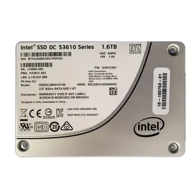 Intel SSDSC2BX016T4K | S3610 Series 1.6TB Multi-Level Cell SATA 6Gb/s Endurance 2.5-Inch Solid State Drive
