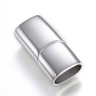 Tarnish Resistant 304 Stainless Steel Magnetic Clasps with Glue-in Ends