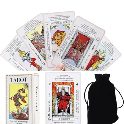 High Quality Beginners Learning Tarot Classic Rider Waite Deck Cards With Booklet Meanings