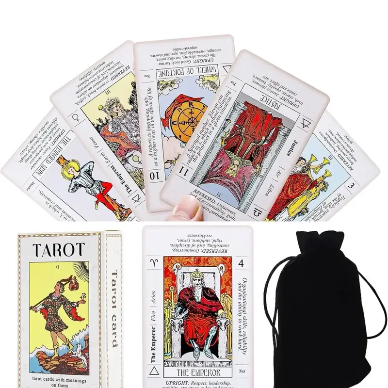 High Quality Beginners Learning Tarot Classic Rider Waite Deck Cards With Booklet Meanings