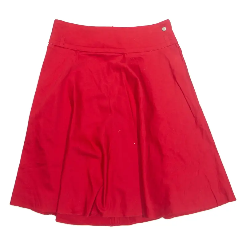 TED BAKER Womens Flare Skirt Red Knee Length UK 8