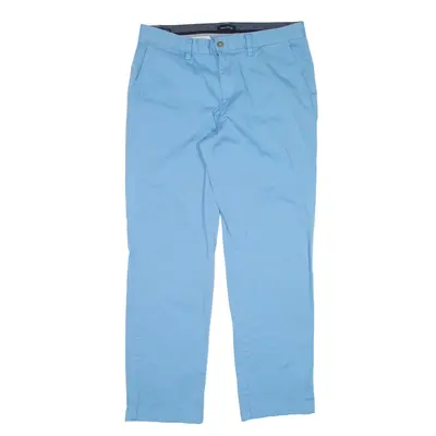 NAUTICA Chino Trousers Blue Regular Tapered Mens W34 L32