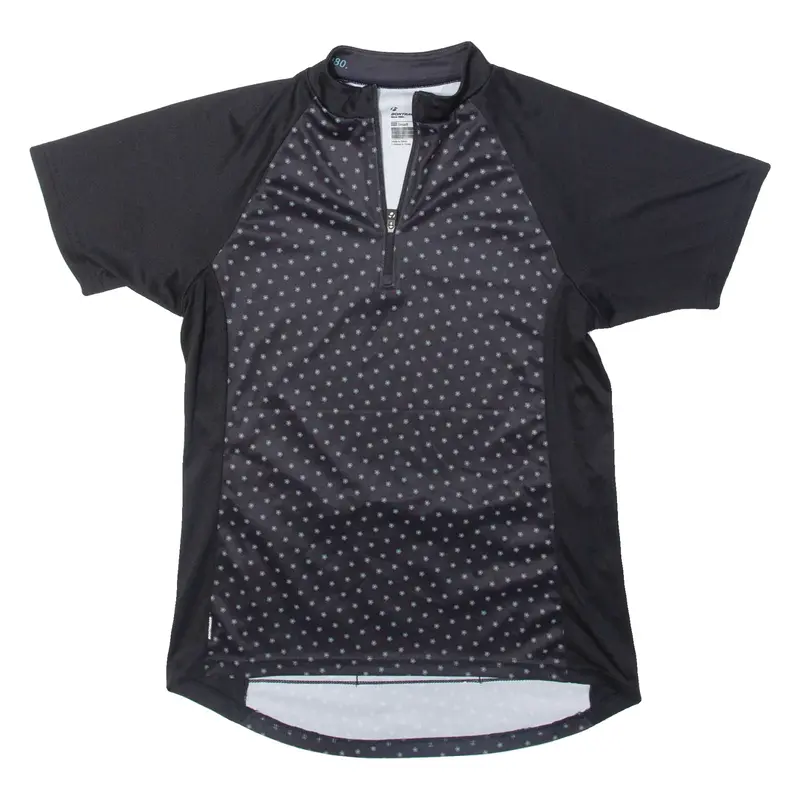 BONTRAGER Floral Cycling Womens Jersey Black 1/4 Zip S