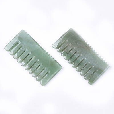 Natural Green Aventurine Massage Comb