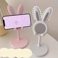 Cute Rabbit Design Phone Holder, Adjustable Height Phone Stand, Desktop Cellphone Holder Stand for Home Office, Phone Accesso...