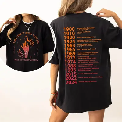 They Didn't Burn Witches They Burned Women Shirt, Feminist Witch Shirt, Feminist Shirt, Women's Rights Shirt, Equality Shirt,...