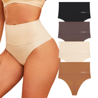 InnerBeautyHub 4 Piece Womenunderwear High Waisted Comfort  Fit Thongs Seamless Underwear  Minimalist Bridal  Panties  Basic ...
