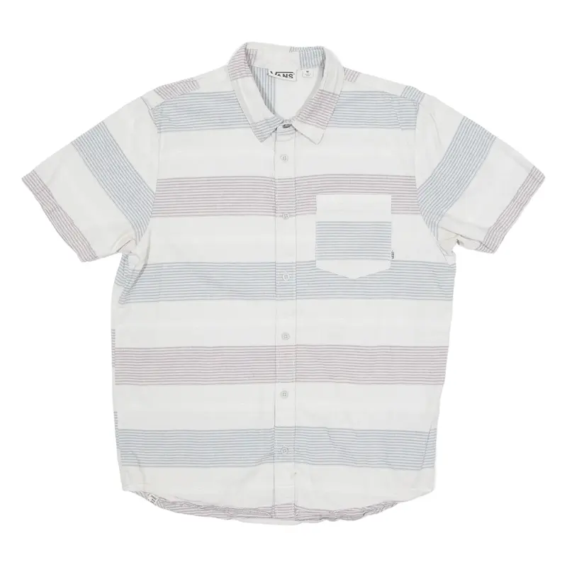 LEVI'S Mens Shirt Grey Striped M