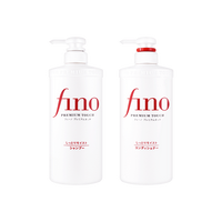 Fino Repair Shampoo & Conditioner 550ml+550ml  - Intensive Repair, Moisture & Strengthening - for All Hair Types Cleanser Cle...