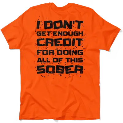 Sober - Safety Orange T-Shirt