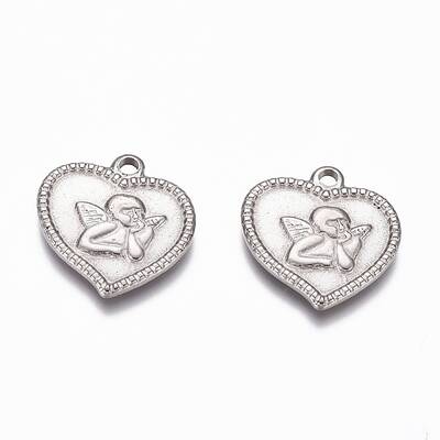 Non-Tarnish 304 Stainless Steel Angel Pendants