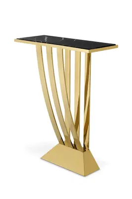 Small Gold Art Deco Console Table | Eichholtz Beau Deco