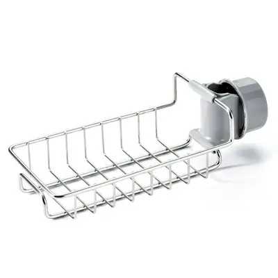 Adjustable Sink Drain Rack Sponge Storage Faucet Holder Soap Drainer Shelf Basket Organizer Kitchen Bathroom Accessories | Co...