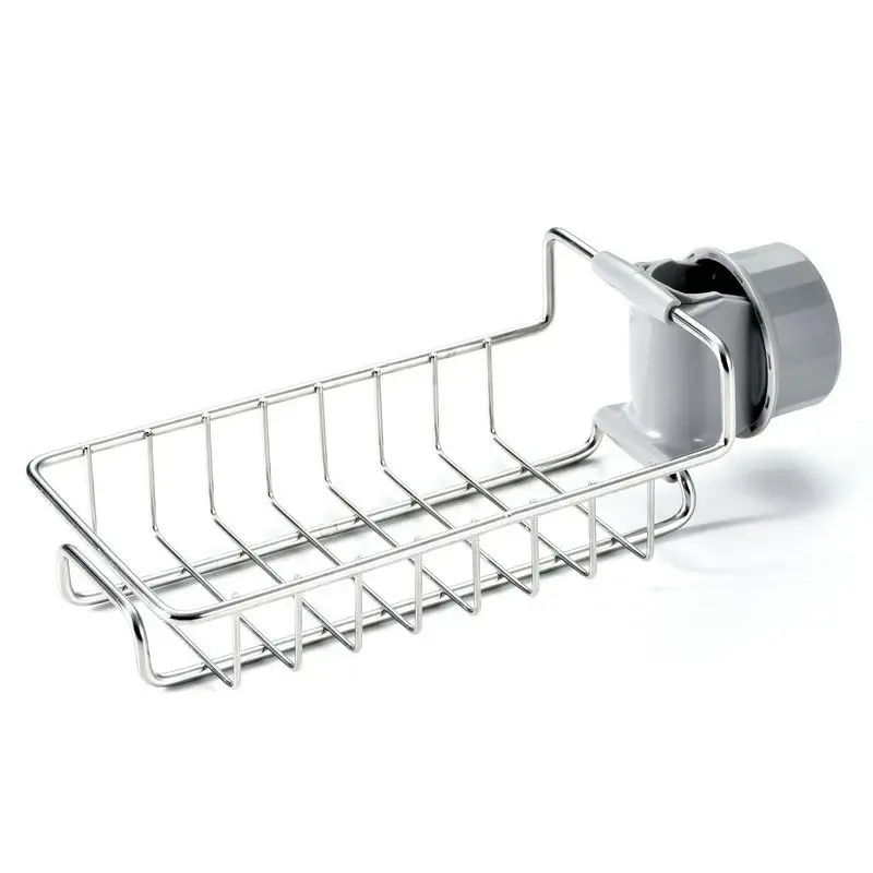 Adjustable Sink Drain Rack Sponge Storage Faucet Holder Soap Drainer Shelf Basket Organizer Kitchen Bathroom Accessories | Co...