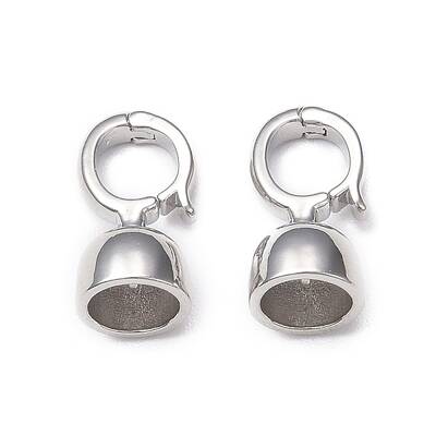 Rack Plating Brass Fold Over Clasps