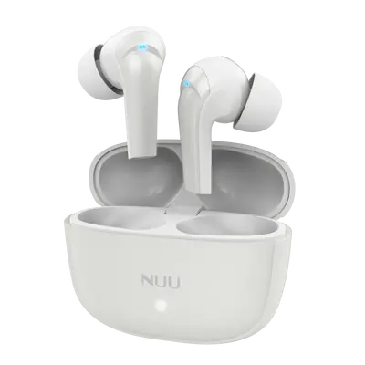 NUU Buds A | Active Noise Cancelling Earbuds | Wireless Earbuds | ENC Voice Call Noise Reduction | 30 Hours Playtime | Peral ...