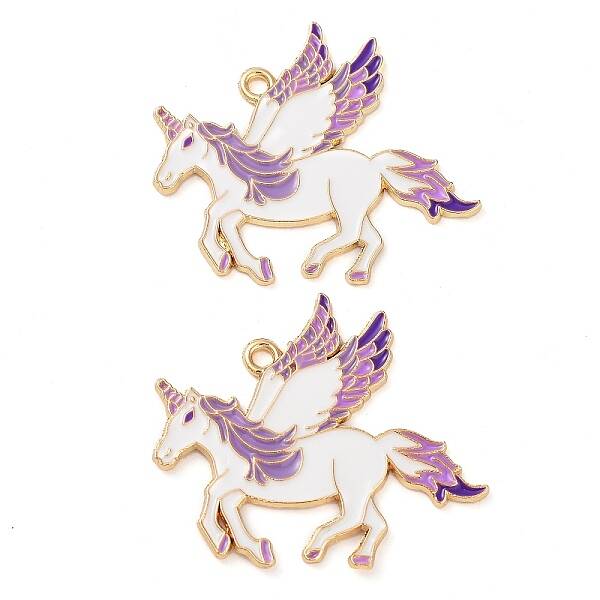 Rack Plating Alloy Enamel Pendants