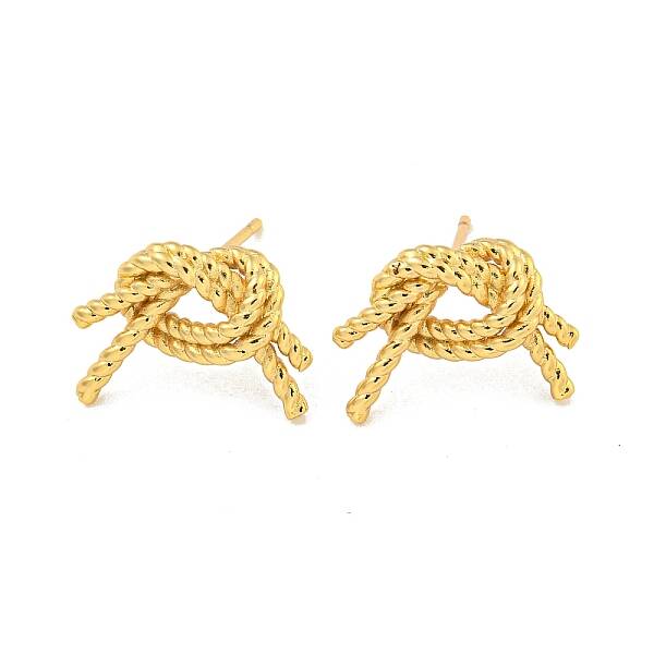Rack Plating Brass Stud Earrings