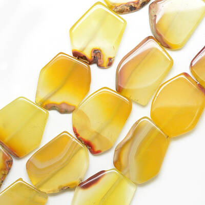 Natural Striped Agate/Banded Agate Beads Strands