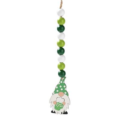 Saint Patrick's Day Wood Gnome Pendant Decoration
