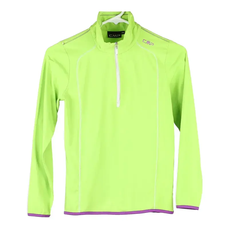 Age 10-12 Cmp 1/4 Zip - Medium Green Polyester