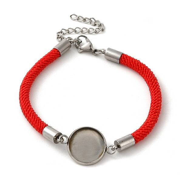 Milan Cord & 304 Stainless Steel Bracelets Making