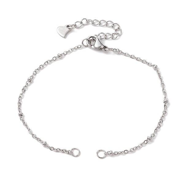 304 Stainless Steel Satellite Chain Bracelet Making