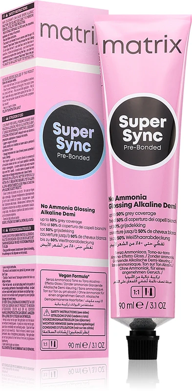 Matrix Super Sync Pre-Bonded Semi-Permanent Hair Dye Color 8P Pearl Light Blonde 90 ml