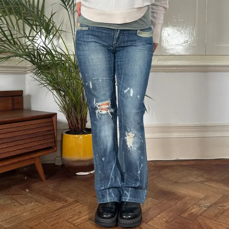 Parasuco Jeans Jeans - 29W UK 6 Blue Cotton