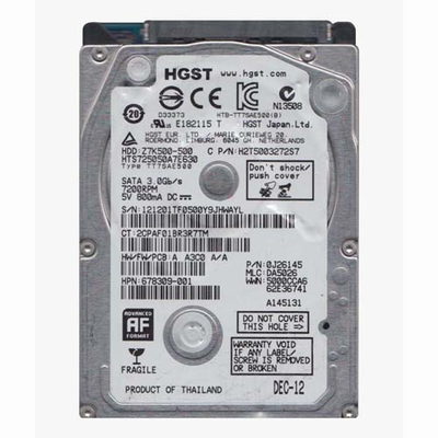 678309-001 HP 500GB 7200RPM SATA 3Gb/s 32MB Cache SFF 2.5-inch Hard Drive