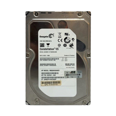 574033-007 HP 2TB 3Gb/s SATA 7200 3.5-inch 32MB Hard Drive