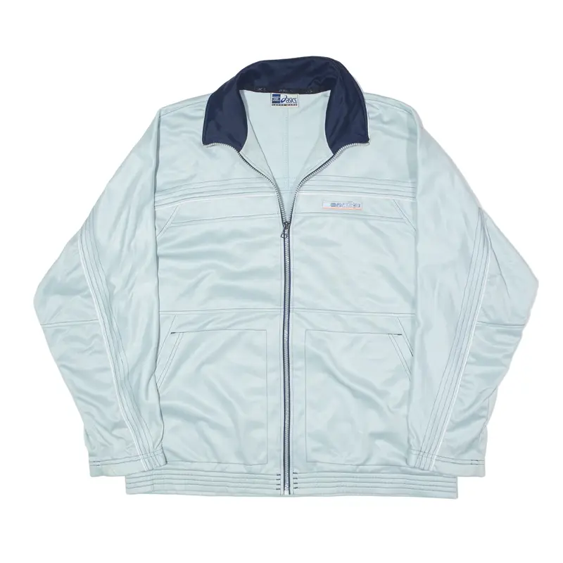 ASICS Track Jacket Blue Mens L